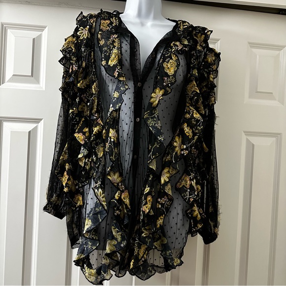 Free People Free Funky Edgy Worth Tunic Top Small - Picture 3 of 6